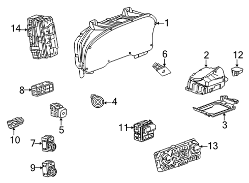 2022 GMC Yukon XL Switches Diagram 1 - Thumbnail