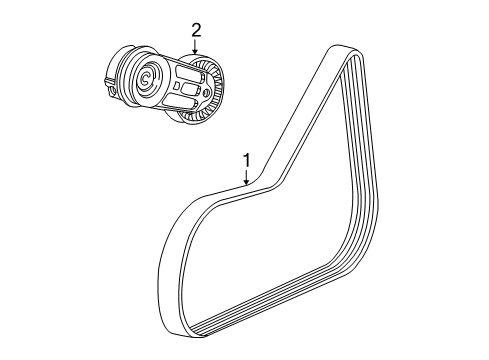 2007 Saturn Ion Belts & Pulleys, Maintenance Diagram 4 - Thumbnail