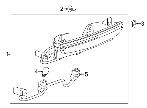 2017 Cadillac CTS Bulbs Diagram 3 - Thumbnail