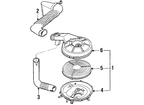 1985 Chevy Spectrum Filter,Fuel Diagram for 25055280