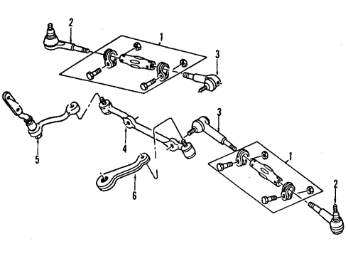 1987 GMC S15 Jimmy P/S Pump & Hoses, Steering Gear & Linkage Diagram 8 - Thumbnail