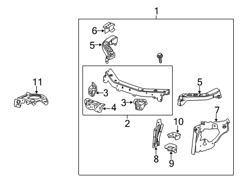 2012 Chevy Equinox Radiator Support Diagram