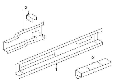 2009 Saturn Aura Rocker Panel Diagram 1 - Thumbnail