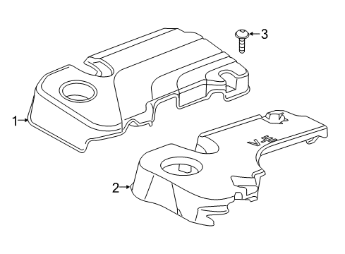 2016 Buick Encore Cover Assembly, Intake Manifold Diagram for 12665254