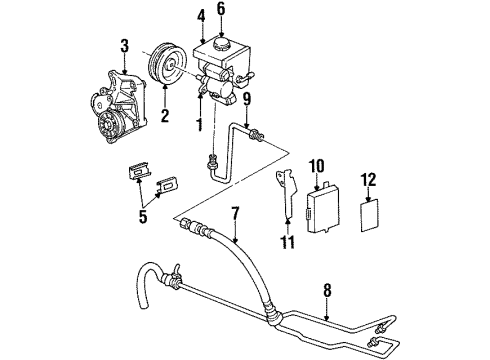 1995 Oldsmobile Achieva Belts & Pulleys, Maintenance Diagram 3 - Thumbnail