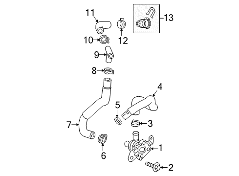 2017 Buick Encore Cooling System, Radiator, Water Pump, Cooling Fan Diagram 1 - Thumbnail