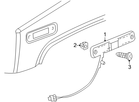 2003 Hummer H2 Front Lamps - Side Marker Lamps Diagram