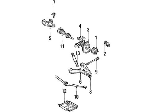 1990 GMC S15 Front Brakes Diagram 2 - Thumbnail