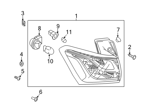 2021 Chevy Equinox Tail Lamps Diagram