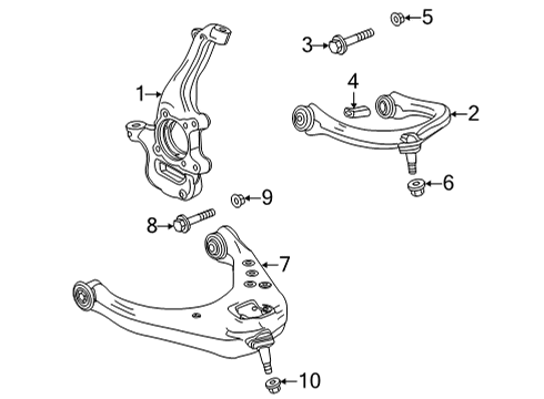 2022 GMC Hummer EV Pickup CRADLE ASM-RR Diagram for 85559170