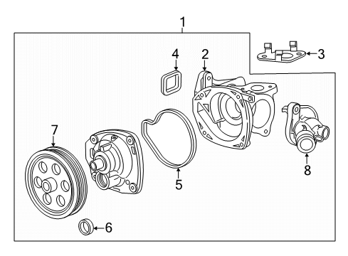 2022 GMC Canyon Water Pump Diagram 1 - Thumbnail