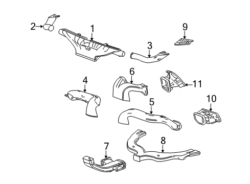 2015 GMC Terrain Ducts Diagram