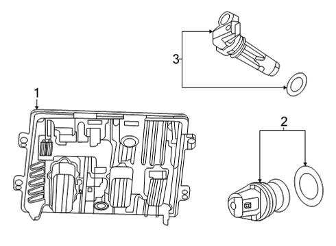 2023 GMC Sierra 3500 HD Ignition System Diagram 1 - Thumbnail