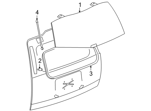 2011 Cadillac Escalade Lift Gate Diagram 3 - Thumbnail