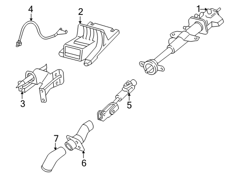 1998 Pontiac Trans Sport Steering Column, Steering Wheel Diagram 1 - Thumbnail