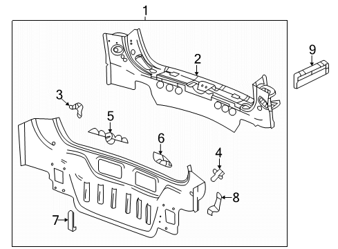 2021 Chevy Equinox Rear Body Diagram