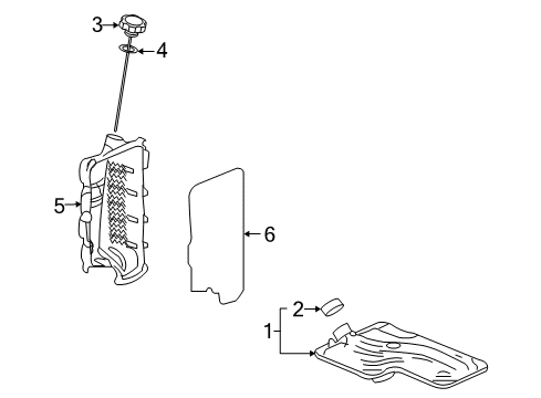 2008 Saturn Outlook Transaxle Parts Diagram