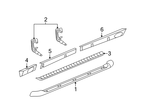 2009 Chevy Avalanche Running Board Diagram 4 - Thumbnail