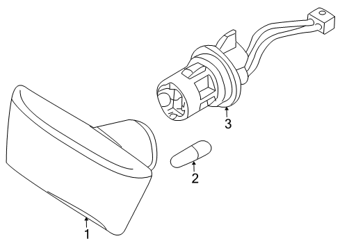 2008 Saturn Astra Bulbs Diagram 1 - Thumbnail