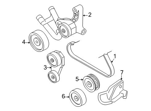 2004 Buick Regal Belts & Pulleys, Maintenance Diagram 1 - Thumbnail