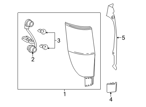 2004 GMC Envoy XUV Combination Lamps Diagram