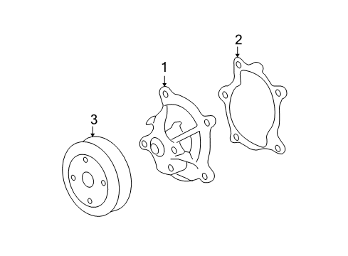 2007 Saturn Aura Cooling System, Radiator, Water Pump, Cooling Fan Diagram 2 - Thumbnail