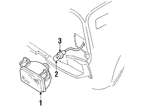 1988 GMC P2500 Park Lamps Diagram 2 - Thumbnail