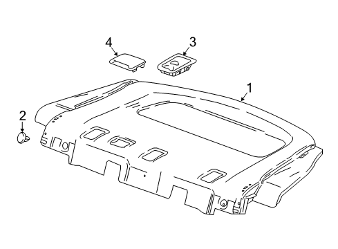 2021 Chevy Malibu Interior Trim - Rear Body Diagram 2 - Thumbnail