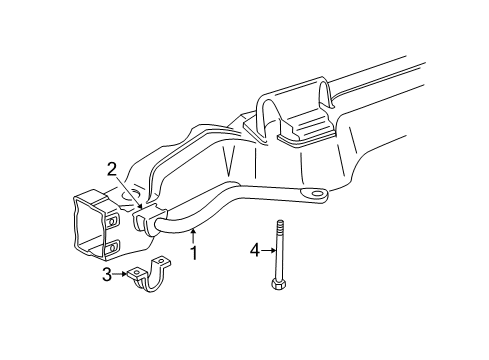 1997 Chevy Astro Stabilizer Bar & Components - Front Diagram 1 - Thumbnail