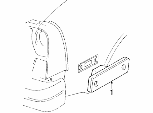 1985 Pontiac T1000 Front Lamps - Side Marker Lamps Diagram