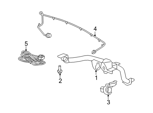 2010 Saturn Outlook Trailer Hitch Components Diagram