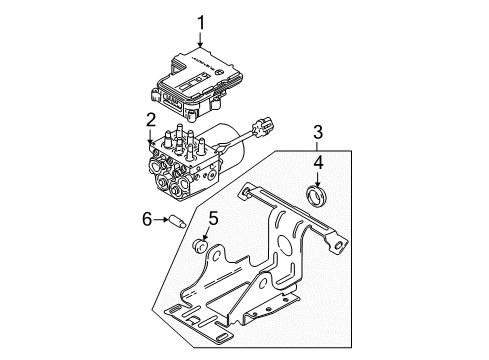 2003 GMC Sonoma Anti-Lock Brakes Diagram