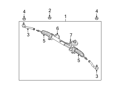 2010 Chevy Aveo5 P/S Pump & Hoses, Steering Gear & Linkage Diagram 2 - Thumbnail