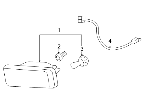 2007 Chevy Avalanche Front Lamps - Fog Lamps Diagram 1 - Thumbnail