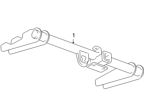 2012 GMC Sierra 1500 Trailer Hitch Components Diagram 1 - Thumbnail