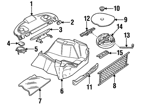 2001 Oldsmobile Intrigue Interior Trim - Rear Body Diagram