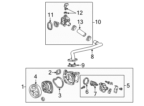 2016 Cadillac ATS Cooling System, Radiator, Water Pump, Cooling Fan Diagram 3 - Thumbnail