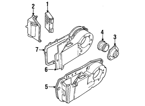 1994 Buick Park Avenue Heater Core & Control Valve Diagram