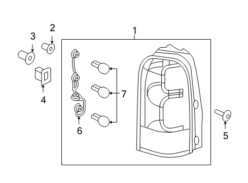 2007 Chevy Uplander Tail Lamps Diagram