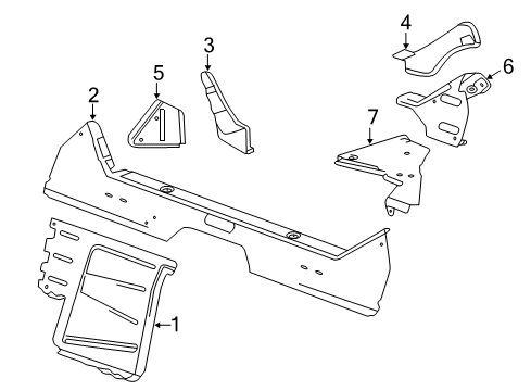 2018 Chevy Corvette Rear Body Diagram