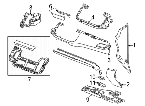 2021 Chevy Suburban Cluster & Switches, Instrument Panel Diagram 6 - Thumbnail