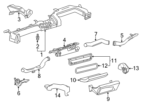 2018 Chevy Corvette Ducts Diagram