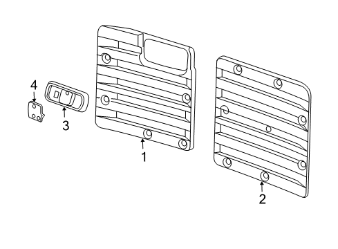 2018 GMC Savana 3500 Interior Trim - Back Door Diagram 2 - Thumbnail