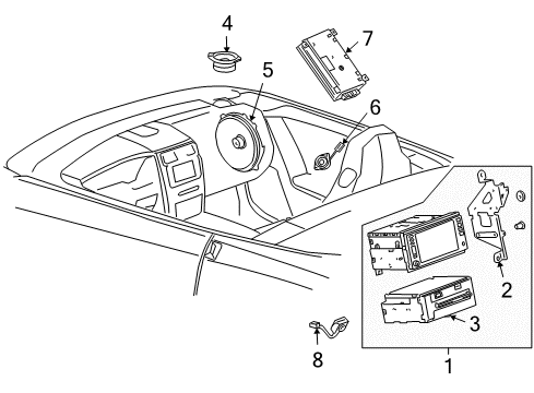 2009 Cadillac XLR Sound System Diagram