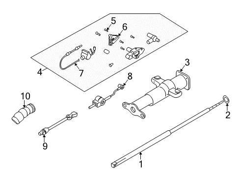 2001 Chevy Express 1500 Gear Shift Control - AT Diagram 2 - Thumbnail