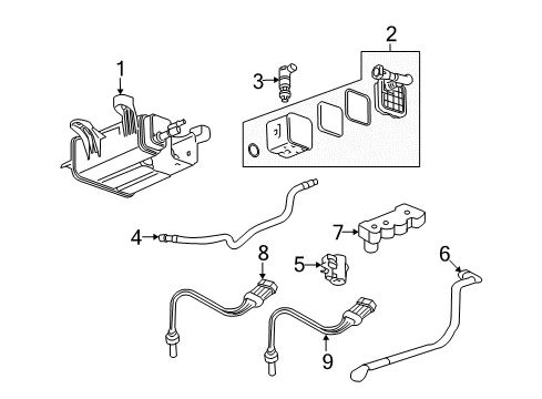 2008 Saturn Vue Canister Asm,Evap Emission Diagram for 19331039