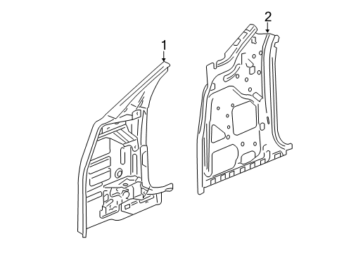 2024 Chevy Camaro Hinge Pillar Diagram 1 - Thumbnail