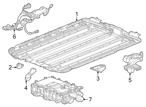 2024 Cadillac LYRIQ BRACKET-FRT CRADLE MT BOLT Diagram for 84734643