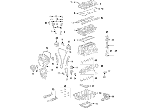 2020 Cadillac XT4 Engine Parts & Mounts, Timing, Lubrication System Diagram 2 - Thumbnail