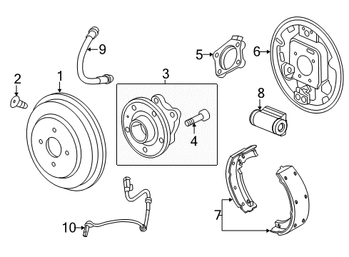 2018 Chevy Trax Brake Components, Brakes Diagram 3 - Thumbnail